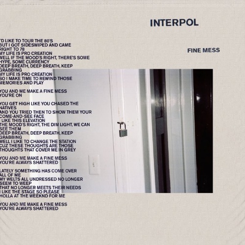 Interpol - Fine Mess (Single) (2019)
