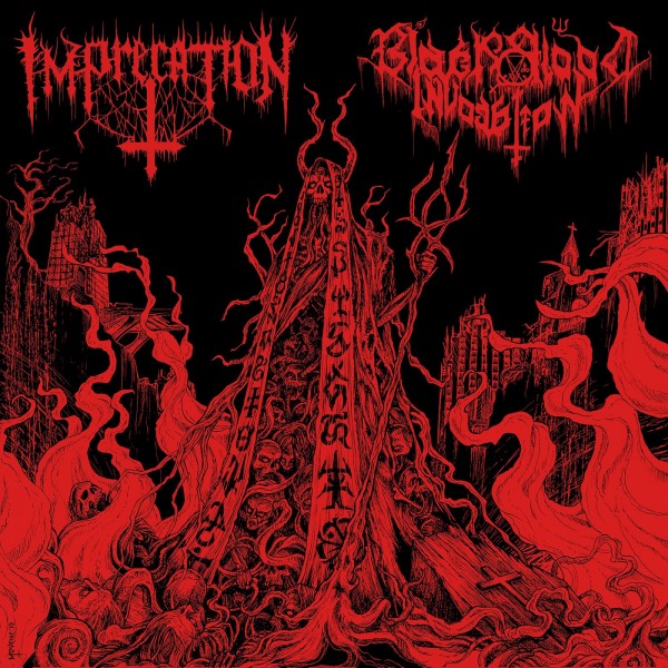 Imprecation & Black Blood Invocation - Diabolical Flames Of The Ascended Plague (2019)